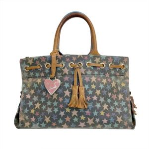 Dooney and Bourke Tassel Tote Black Star - Vintage